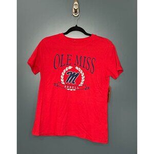 NWT Ole Miss Rebels Red Short Sleeve T-Shirt By Rivalry Threads Women's Small